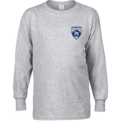 LES Youth Heavy Cotton Long Sleeve T-Shirt (design 1 ) - Sport Grey (LES-306-SG)
