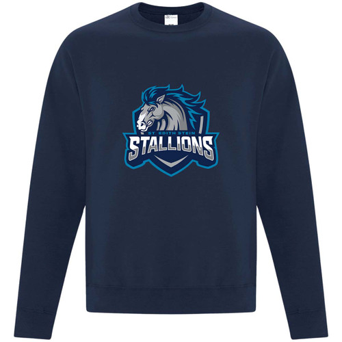 SES Adult Everyday Fleece Crewneck Sweatshirt - Navy (SES-012-NY)