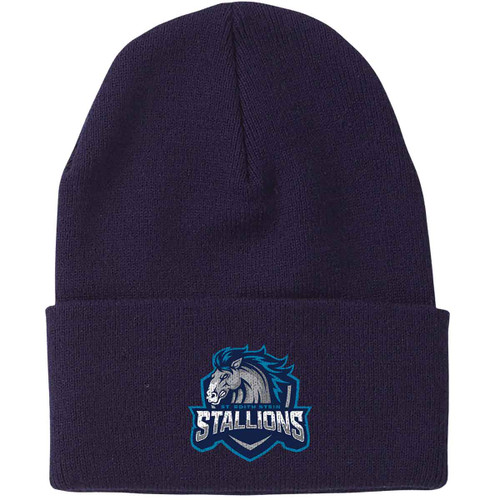 SES Everyday Knit Cuff Toque - Navy (SES-051-NY.SN-C100-NAV-OS)