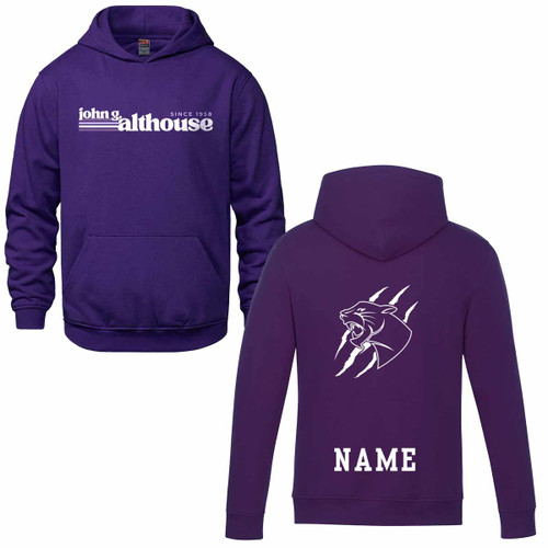 JGA Youth Pullover Hooded Sweatshirt - Purple (Design 3) (JGA-310-PU)