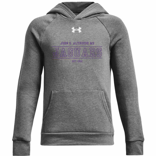 JGA UA Youth Rival Fleece Hoodie - Castlerock Grey (Design 2) (JGA-309-CK) JGA UA Youth Rival Fleece Hoodie - Castlerock Grey (Design 2) (JGA-309-CK)