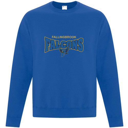 FLB New Design Adult Fleece Crewneck Sweatshirt - Royal (FLB-022-RO)
