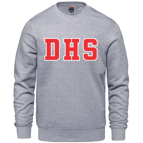 DUN Adult Crewneck Sweatshirt - Athletic Grey Heather (DUN-034-AH)
