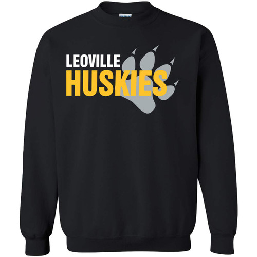 LEO Adult Heavy Blend Crewneck Sweatshirt - Black (LEO-011-BK) LEO Adult Heavy Blend Crewneck Sweatshirt - Black (LEO-011-BK)