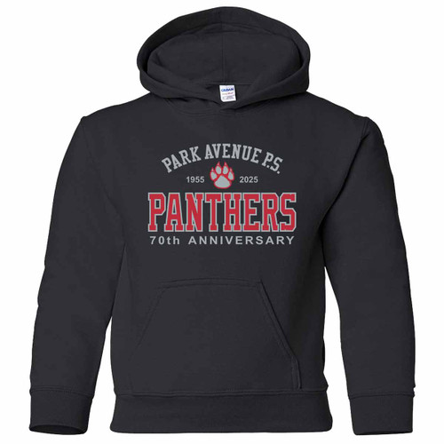 PAS Youth Pullover Embroidered Hoodie with 70th Anniversary Logo - Black (PAS-315-BK) PAS Youth Pullover Embroidered Hoodie with 70th Anniversary Logo - Black (PAS-315-BK)