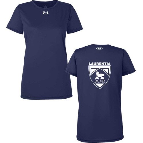 LES UA Tech Team Women’s Short Sleeve - Navy (Design 1) (LES-225-NY)
