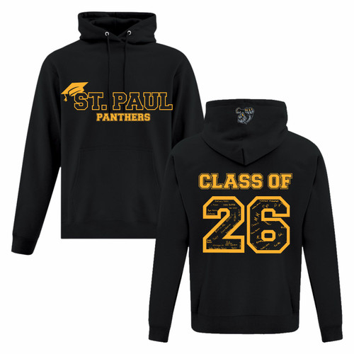 SPL Grad 2026 Adult Everyday Fleece Hooded Sweatshirt - Black (SPL-002-BK) SPL Grad 2026 Adult Everyday Fleece Hooded Sweatshirt - Black (SPL-002-BK)
