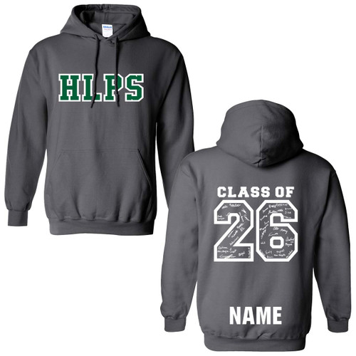 HOL Grad 2026 Adult Size Hooded Sweatshirt - Charcoal (HOL-008-CH)