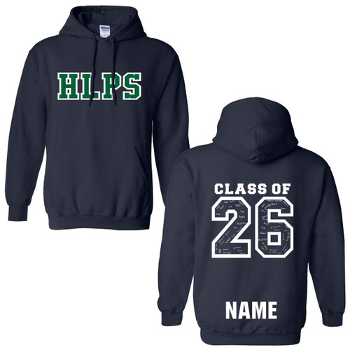 HOL Grad 2026 Adult Size Hooded Sweatshirt - Navy (HOL-008-NY) HOL Grad 2026 Adult Size Hooded Sweatshirt - Navy (HOL-008-NY)