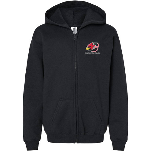 COL Youth Heavy Blend Full Zip Hoodie - Black (COL-306-BK) COL Youth Heavy Blend Full Zip Hoodie - Black (COL-306-BK)