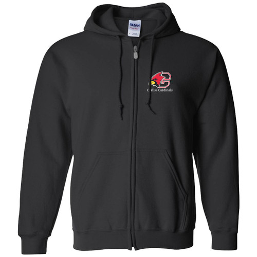 COL Adult Heavy Blend Full Zip Hoodie - Black (COL-006-BK) COL Adult Heavy Blend Full Zip Hoodie - Black (COL-006-BK)