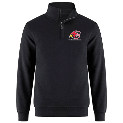 COL Youth Flux 1/ Zip Sweatshirt - Black (COL-307-BK)