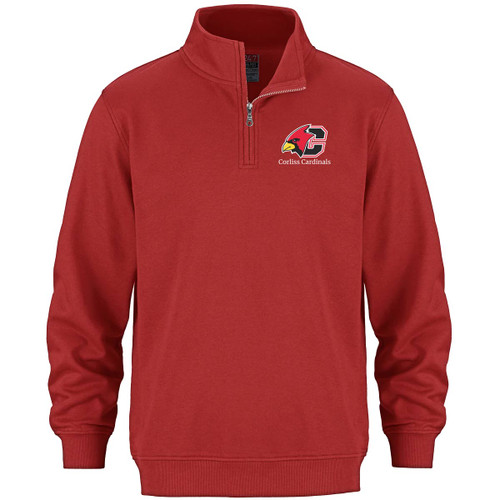 COL Adult Flux 1/4 Zip Sweatshirt - Red