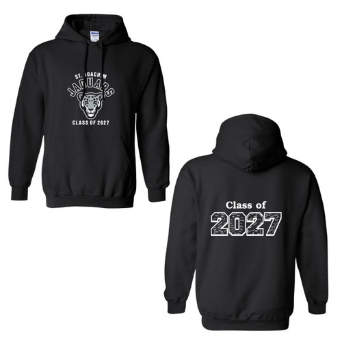 JOC Adult Grad Pullover Hoodie 2027 - Black (JOC-005-BK)