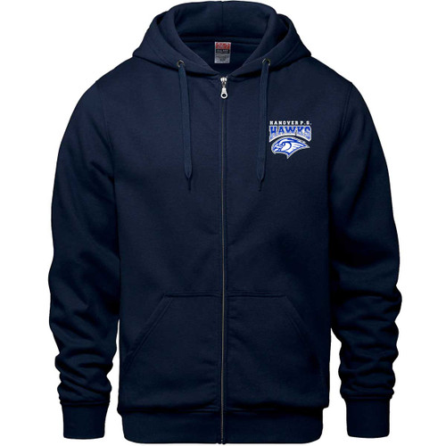 HNO Adult Full Zip Hoodie - Navy (HNO-007-NY)