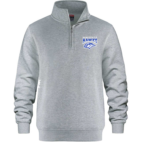 HNO Adult ¼ Zip Sweatshirt - Athletic Grey Heather (HNO-012-AH)
