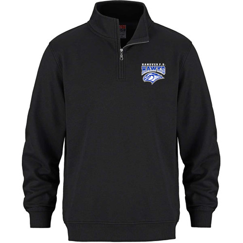 HNO Adult ¼ Zip Sweatshirt - Black (HNO-012-BK)