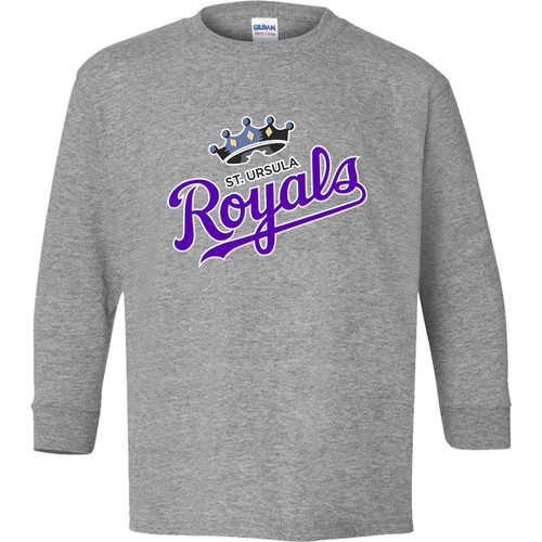 SUS Youth Heavy Cotton Long Sleeve T-Shirt - Sport Grey (SUS-302-SG)