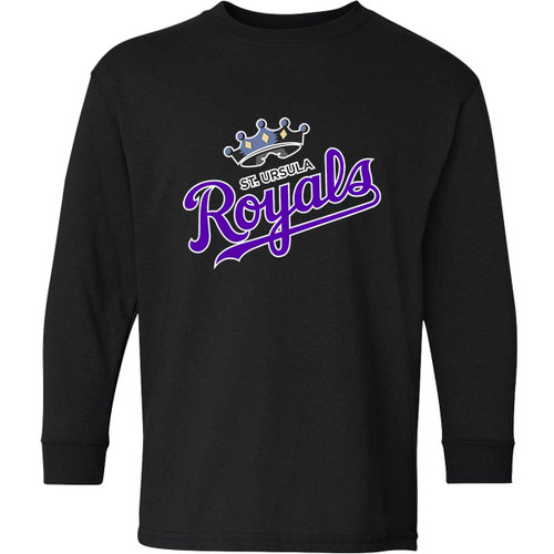 SUS Youth Heavy Cotton Long Sleeve T-Shirt - Black (SUS-302-BK)