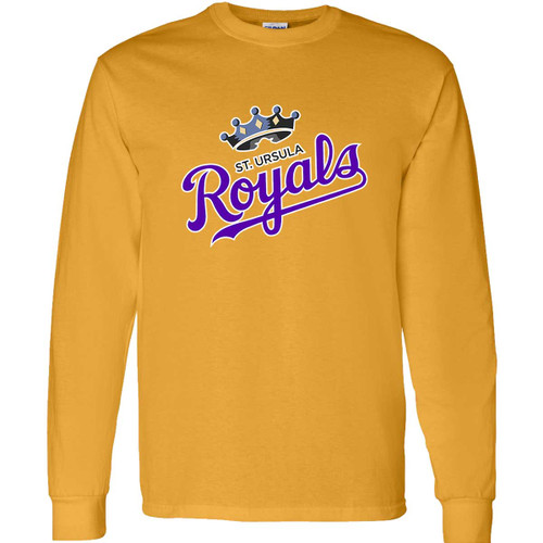 SUS Adult Heavy Cotton Long Sleeve T-Shirt - Gold (SUS-002-GO)