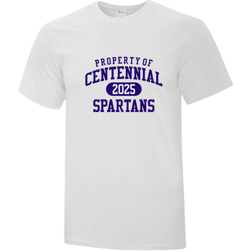 CCV Adult Everyday Cotton T-Shirt - White (Student) (CCV-011-WH)