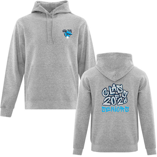 SLE Adult Fleece Grad Hoodie with 2026 Design - Sport Grey (SLE-039-SG)