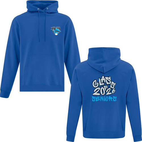 SLE Adult Fleece Grad Hoodie with 2026 Design - Royal (SLE-039-RO)