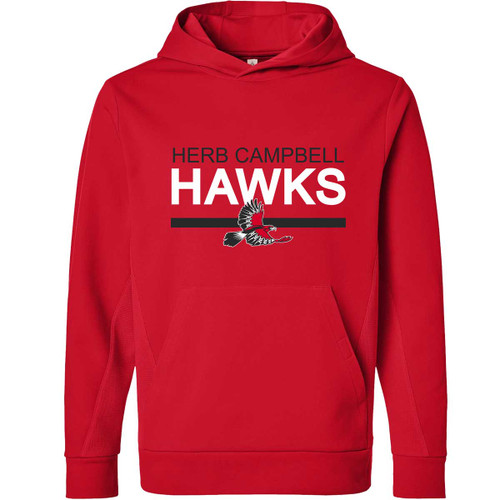 HCP Adult Squad Tech Fleece Hoodie - Sport Red (Staff) (HCP-034-RE)