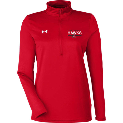 HCP Under Armour Women's Team Tech Long Sleeve Quarter Zip - Black (Staff) (HCP-243-RE)