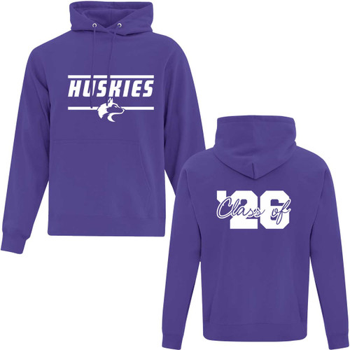 COH Adult Everyday Fleece Grad Hoodie with 2026 Design - Purple (COH-015-PU)