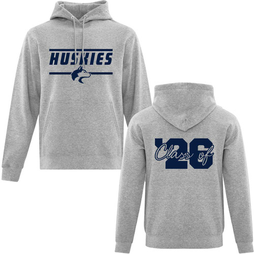 COH Adult Everyday Fleece Grad Hoodie with 2026 Design - Athletic Heather (COH-016-AH)