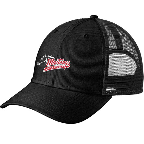 MOR New Era 9Forty Recycled Snapback with New Mustangs Hat Logo - Black (MOR-054-BK.SN-NE208-BLA-OS)