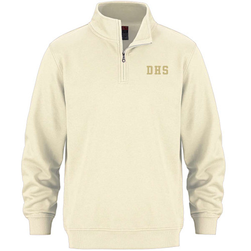 DUN Adult Flux ¼ Zip Sweatshirt - Ivory (DUN-402-IV)