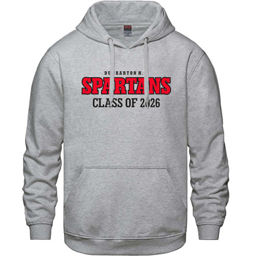 DUN Adult Pullover Grad Sweatshirt with 2026 Design - Athletic Heather (DUN-406-AH)