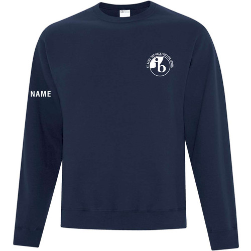 BAS Adult Crewneck Sweater - Navy (BAS-008-NY)