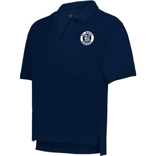 BAS Ladies Core Cotton Staff Polo - Navy (BAS-211-NY)