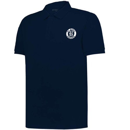 BAS Men’s Core Cotton Staff Polo - Navy (BAS-111-NY)