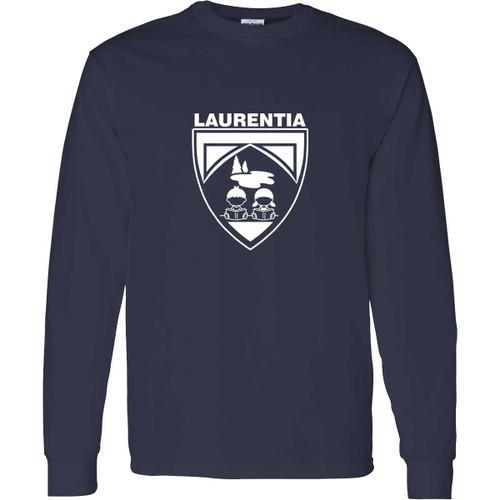 LES Adult Heavy Cotton Long Sleeve T-Shirt - Navy (LES-041-NY)