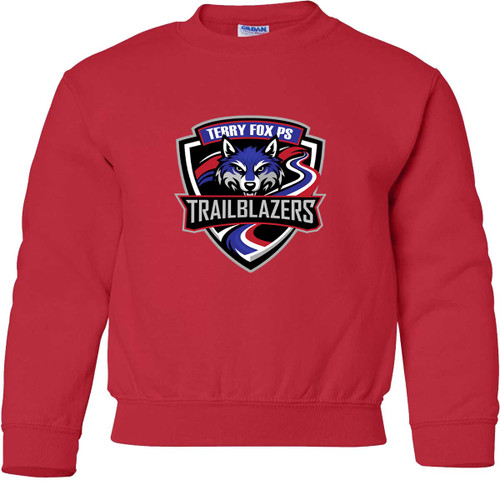 TEF Youth Heavy Blend Crewneck Sweatshirt - Red ( New Design) (TEF-313-RE)