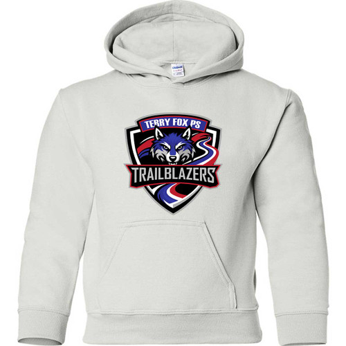 TEF Youth Heavy Blend Hooded Sweatshirt - White (New Design) (TEF-314-WH)