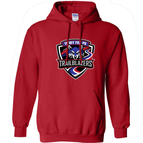 TEF Adult Heavy Blend Hooded Sweatshirt - Red (New Design) (TEF-014-RE) 