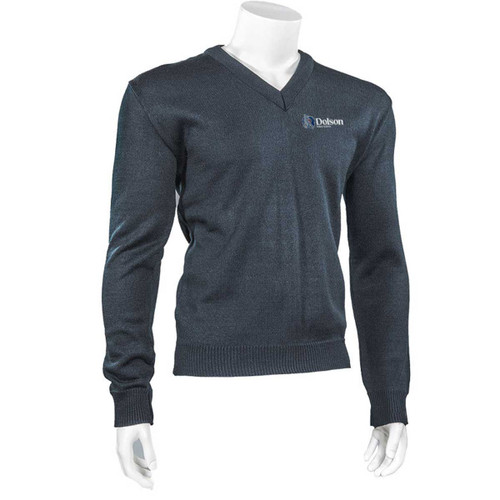 DPS Youth V-Neck Durapil Ultra Acrylic Sweater - Navy (DPS-F-NY)