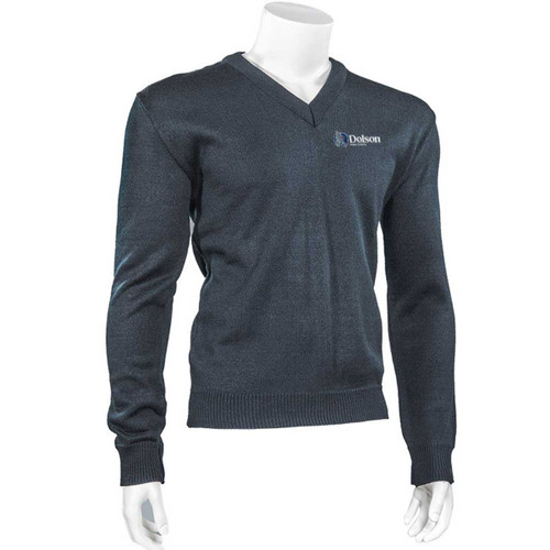 DPS Adult V-Neck Durapil Ultra Acrylic Sweater - Navy (DPS-G-NY)