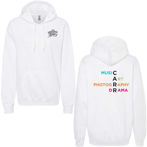 EMI Adult Midweight Art Hoodie - White (EMI-410-WH)