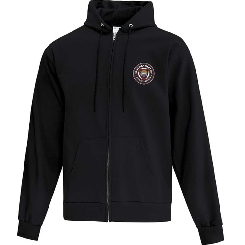 CMC Adult Everyday Fleece Full Zip Hoodie - Black (CMC-007-BK)