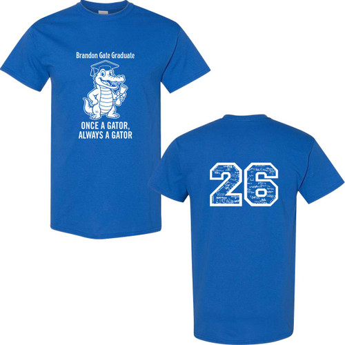 BGS Grade 5 Youth Grad T-Shirt with 2026 Design - Royal (BGS-305-RO)