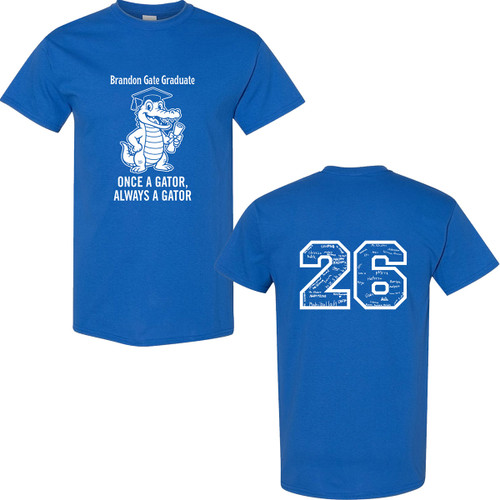 BGS Grade 5 Youth Grad T-Shirt with 2026 Design - Royal (BGS-305-RO)