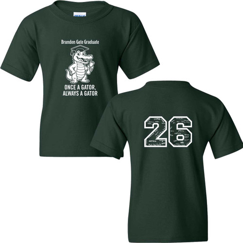 BGS Grade 5 Youth Grad T-Shirt with 2026 Design - Forest (BGS-305-FO)