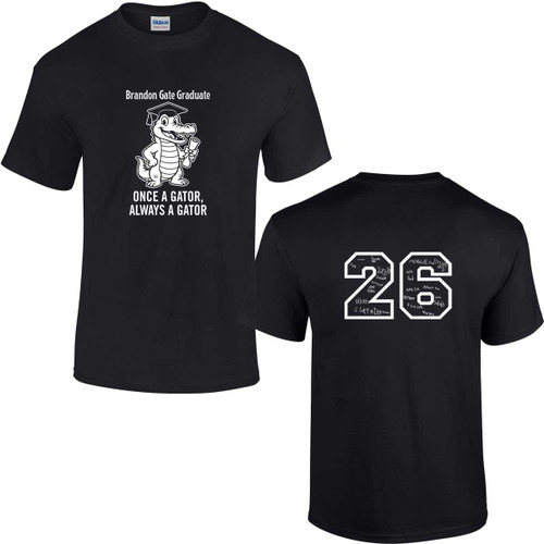 BGS Grade 5 Adult Grad T-Shirt with 2026 Design - Black (BGS-005-BK)