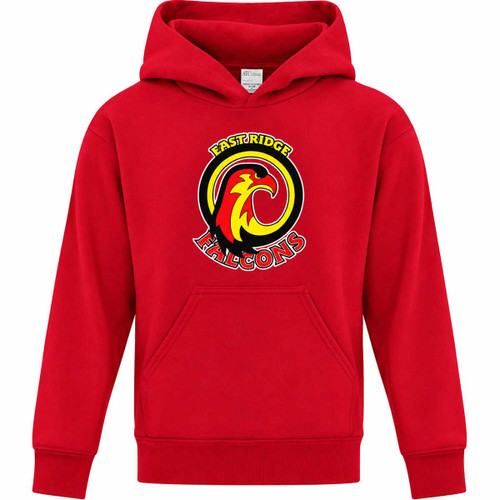 ECS Youth Everyday Fleece Hoodie - Red (ECS-301-RE)